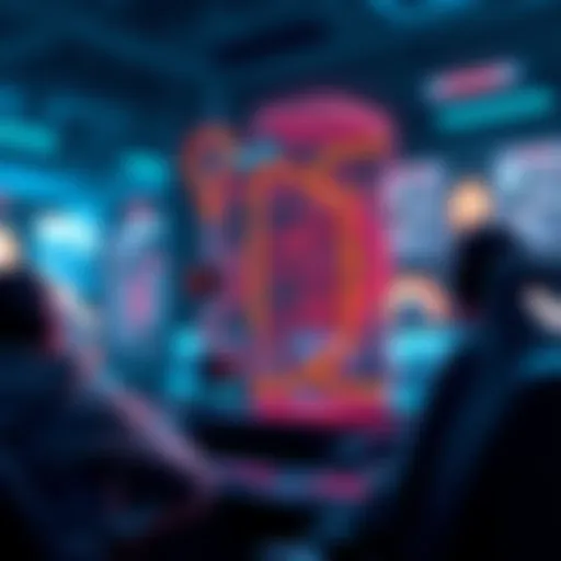 A conceptual illustration of blockchain technology integrated into gaming