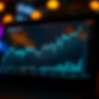 Graph illustrating market trends in cryptocurrency