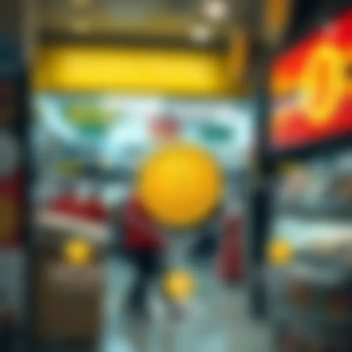 Infographic showing factors to consider when choosing a coin shop
