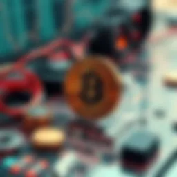 An abstract representation of cryptocurrency hacking