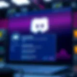 User interface of Discord notification bot