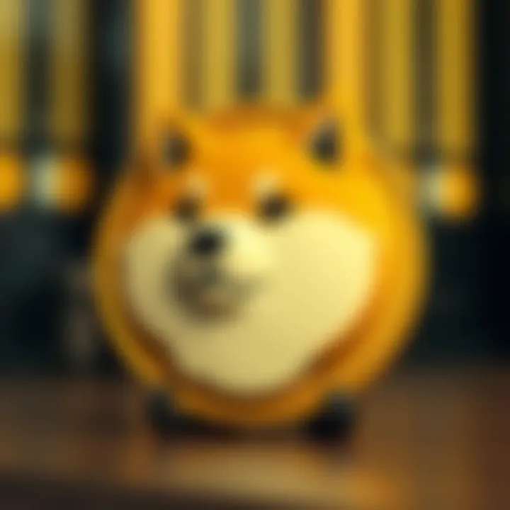 A visual representation of Dogecoin's logo