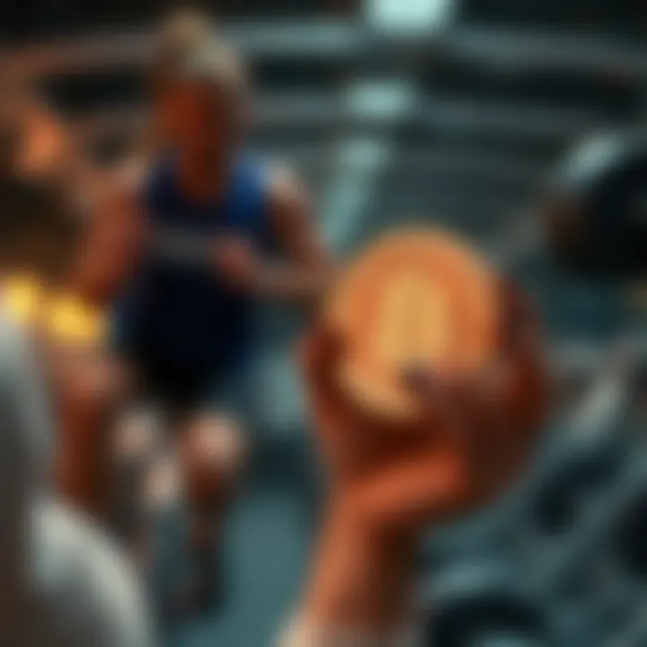 Visualizing the connection between fitness activities and cryptocurrency rewards