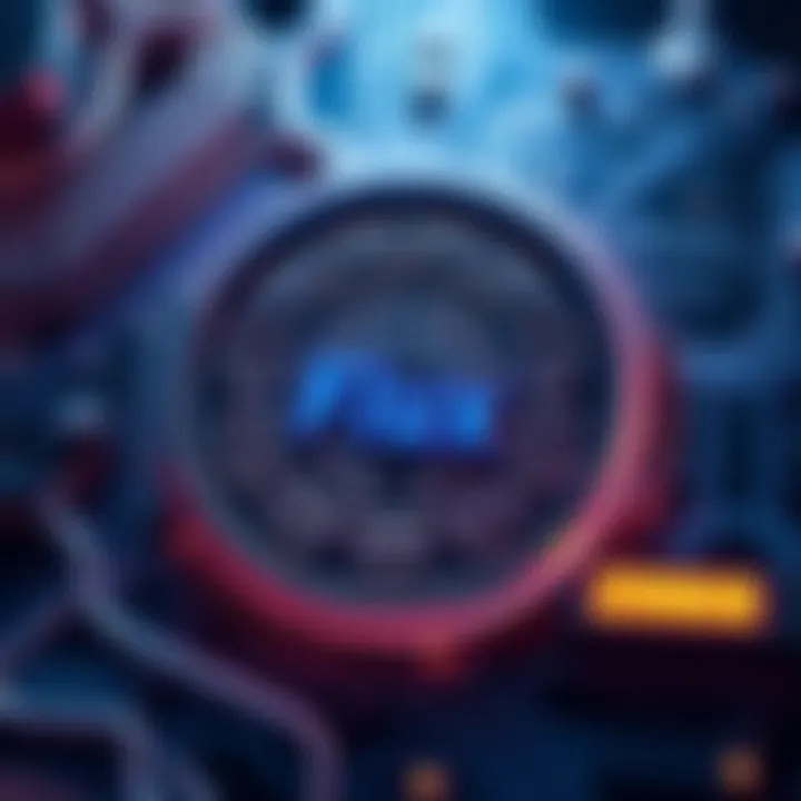 An infographic displaying the technical architecture behind Flux Coin