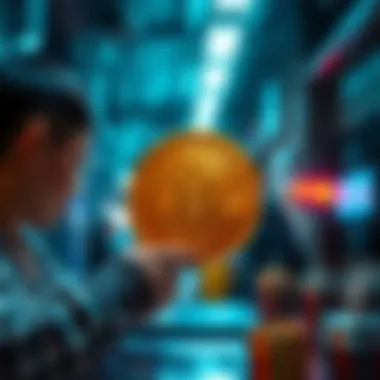 An illustration depicting various use cases of Flux Coin in digital transactions