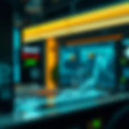 Conceptual representation of GameFi and blockchain technology