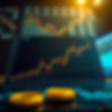 In-depth Market Analysis of Cryptocurrencies Graph showing cryptocurrency market analysis