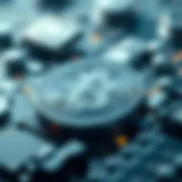 An abstract representation of cryptocurrency innovation