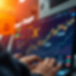 Visual representation of the OrangeX exchange interface showcasing trading features