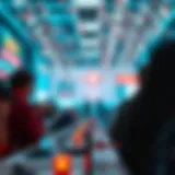 An abstract visualization representing community engagement through NFTs on Reddit