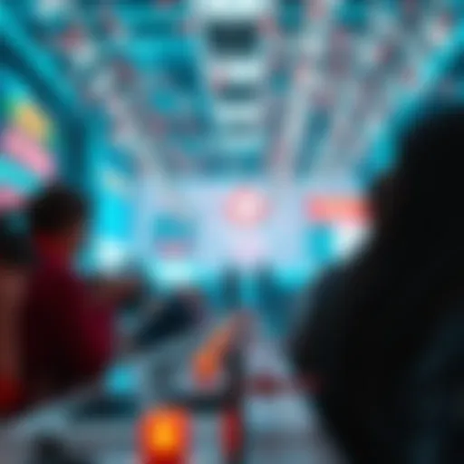 An abstract visualization representing community engagement through NFTs on Reddit