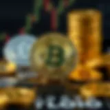 Illustration of trending cryptocurrencies